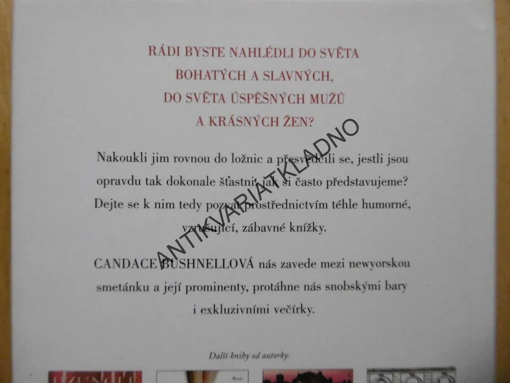 4 BLONDÝNKY, CANDANCE BUSHNELLOVÁ, **an