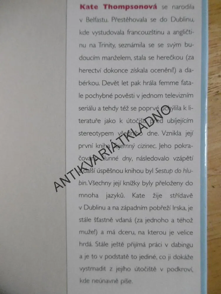 SLUNNÉ DNY, KATE THOMPSONOVÁ, **an