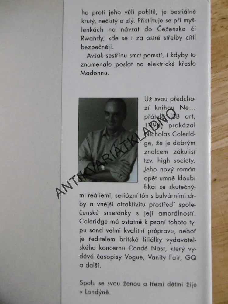 KRÁLOVSTVÍ MÓDY, NICHOLAS COLERIDGE, **an