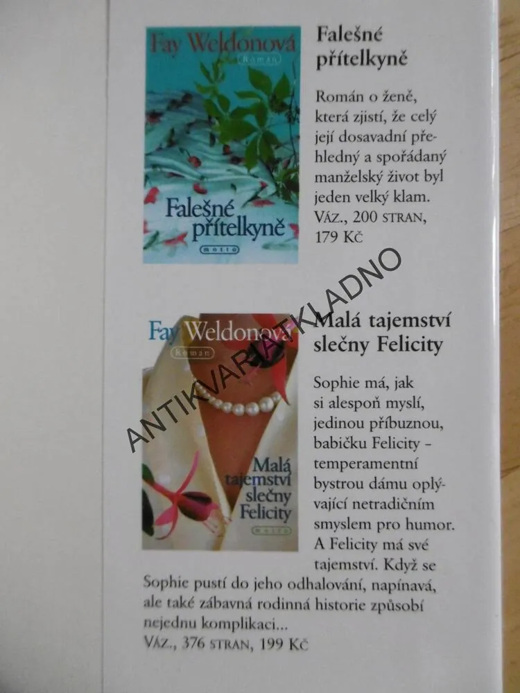 ŽIVOT A LÁSKY JEDNÉ ĎÁBLICE, FAY WELDONOVÁ, **an