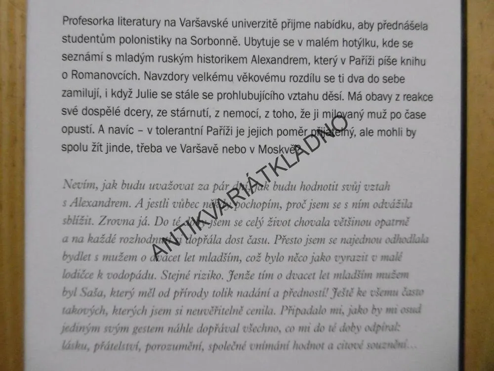 SETKÁVÁNÍ V PAŘÍŽI, MARIA NUROWSKÁ, **an