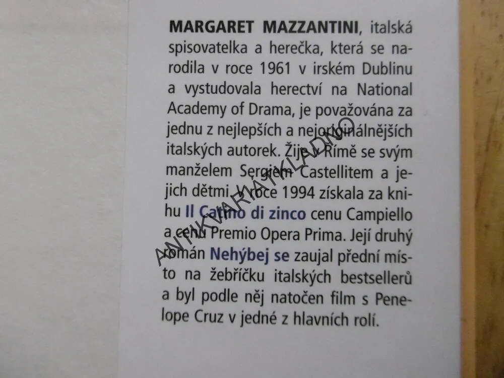 NEHÝBEJ SE, MARGARET MAZZANTINI, **an