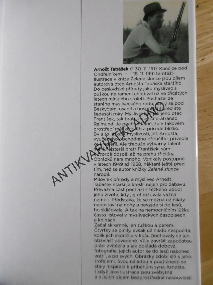 ZELENÉ SLUNCE, ARNOŠT TABÁŠEK, **an