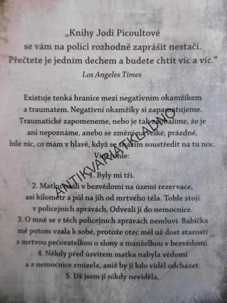 ČAS ODEJÍT, JODI PICOULTOVÁ, **an