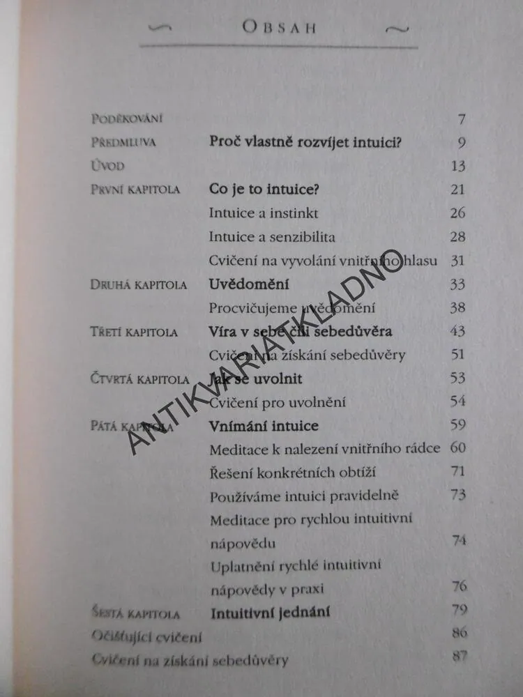 ROZVÍJENÍ INTUICE, TVŮRČÍ PŘEDSTAVIVOST II., SHAKTI GAWAIN, **an