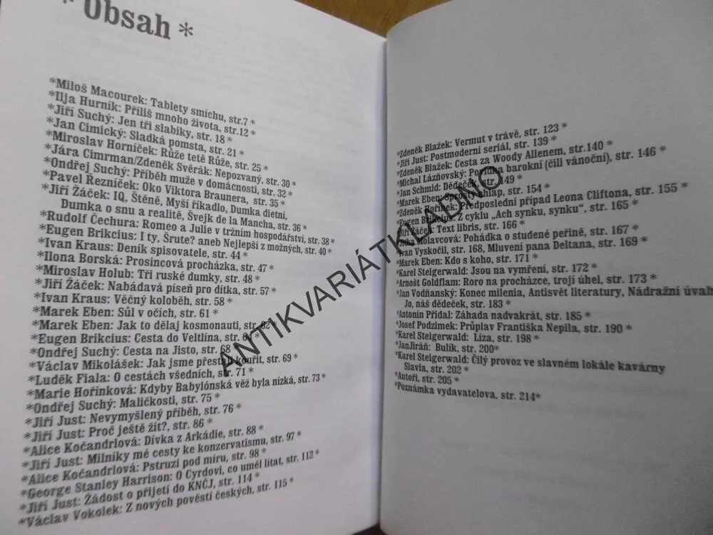 KABINET SMÍCHU, ALMANACH LITERÁRNÍHO HUMORU, **an