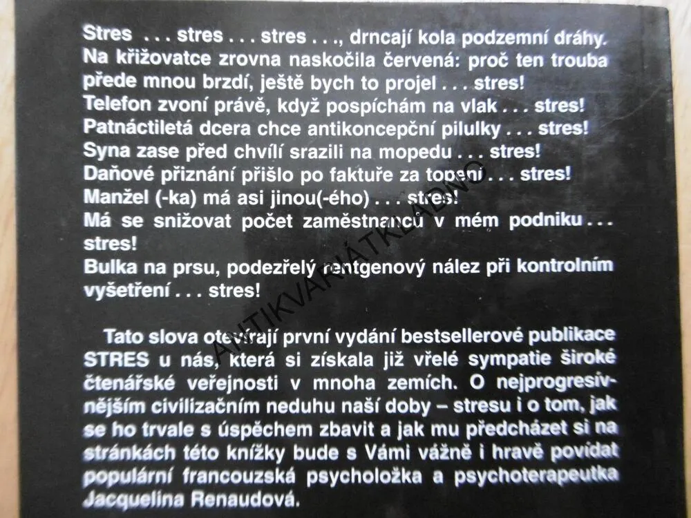 CO JE STRES A JAK SE MU VYHNOUT, TESTY A ANTISTRESOVÉ PROGRAMY, RENAUDOVÁ
