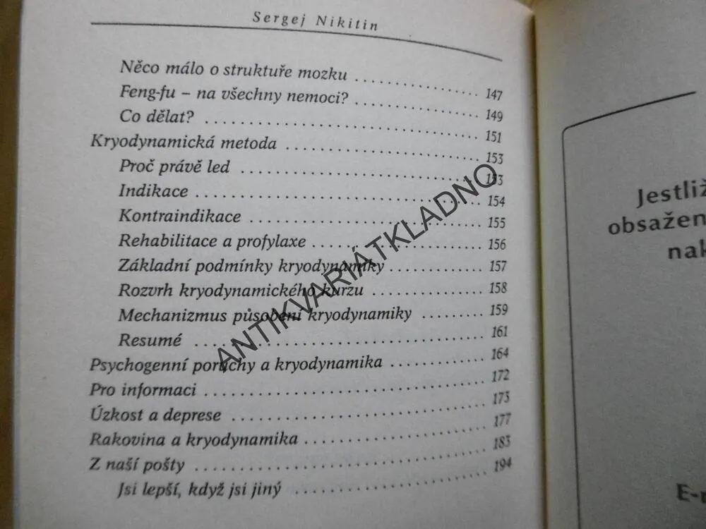 KNIHA PRODLUŽUJÍCÍ ŽIVOT, PSYCHODYNAMIKA, KRYODYNAMIKA, NIKITIN