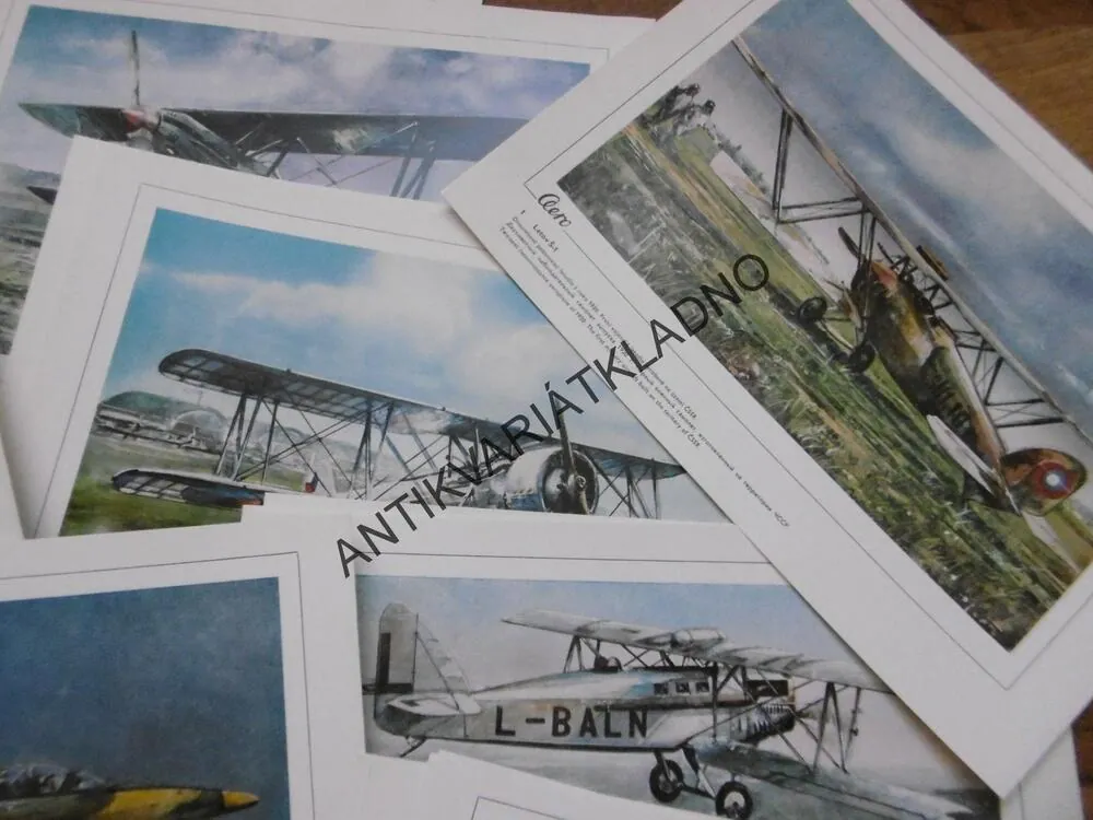 AERO 1918-1988 SOUBOR ILUSTROVANÝCH KARET- LETADLA, LETECTVÍ, BIDLO