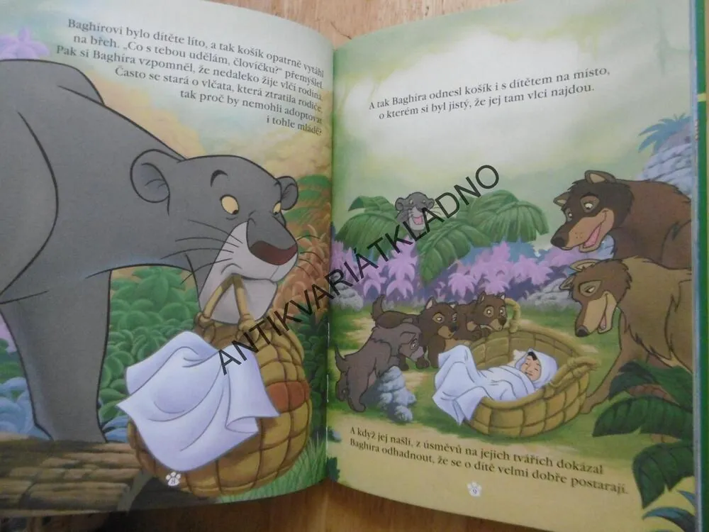 KNIHA DŽUNGLÍ, WALT DISNEY, BEZ CD, **an