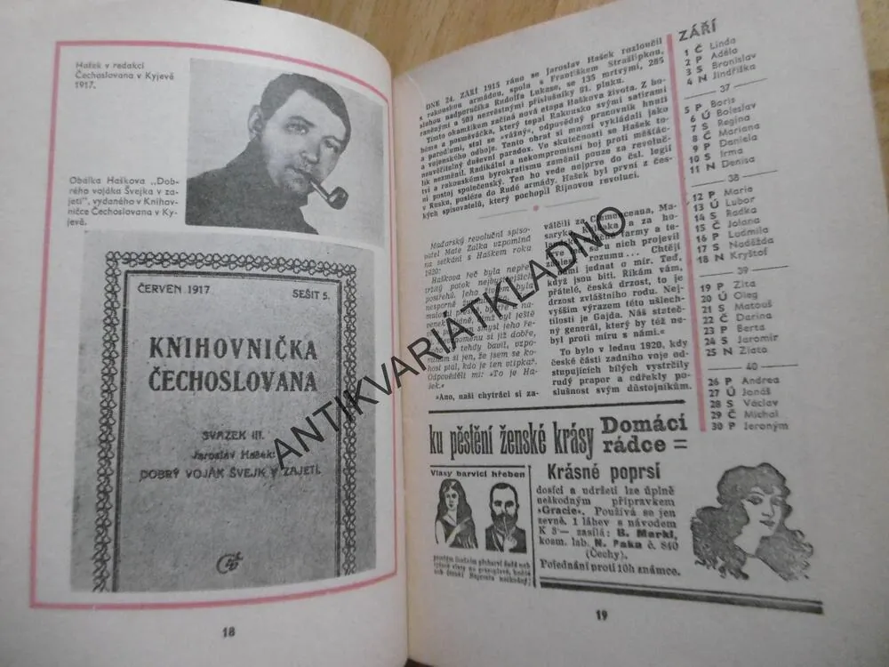 HAŠKŮV KALENDÁŘ 1883 - 1983, MINIKALENDÁŘ DIKOBRAZU, 1983