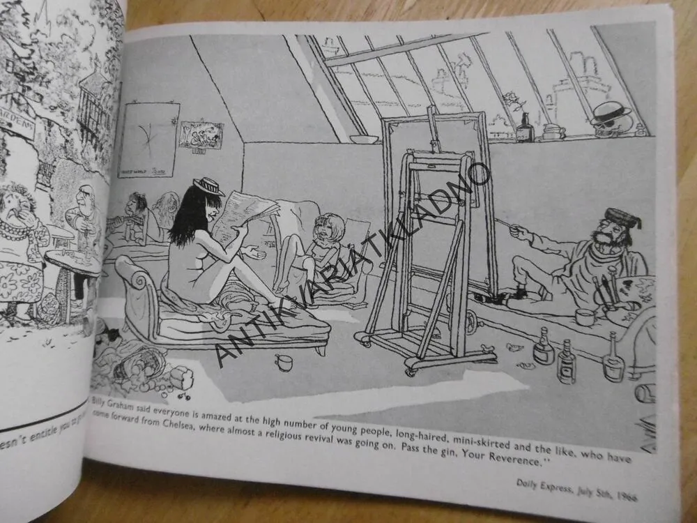 GILES, ANGLICKY, 1965, VTIPY, HUMOR, **an