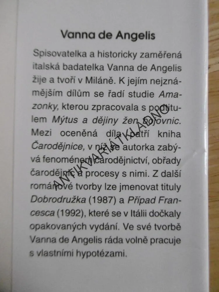 EUNUCHOVÉ, VANNA DE ANGELIS, **an