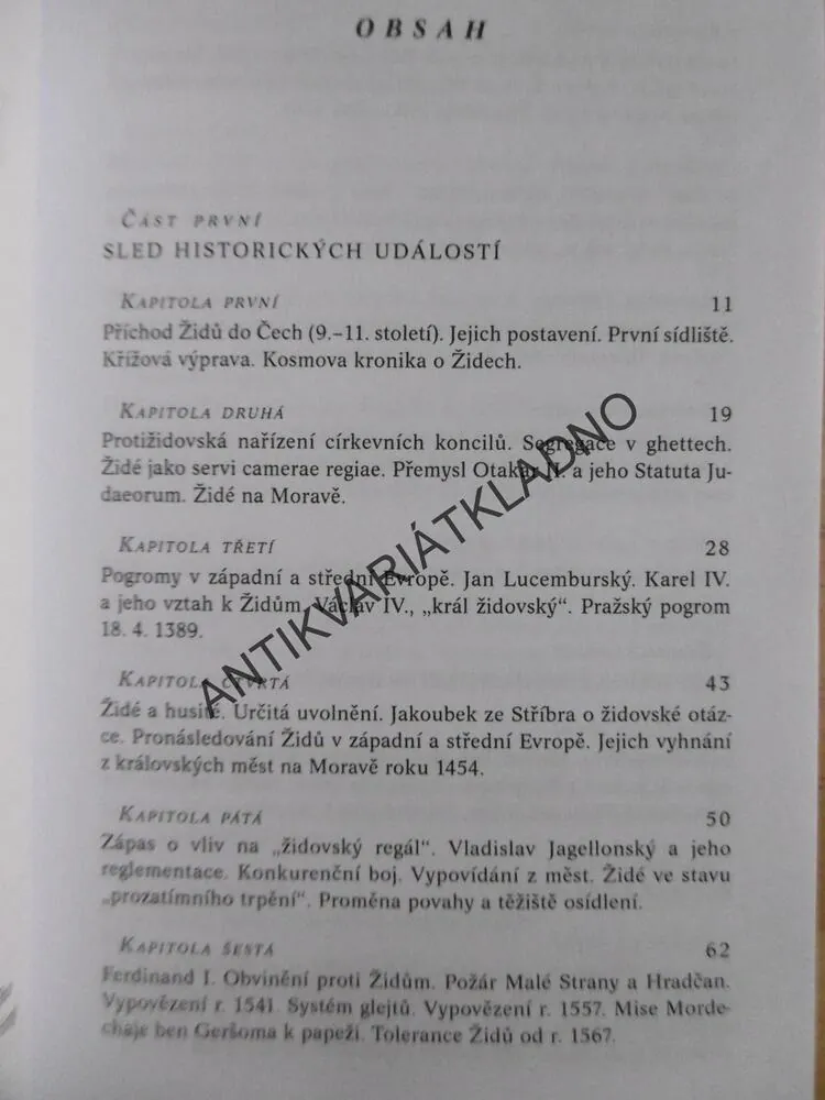 HISTORIE ŽIDŮ V ČECHÁCH A NA MORAVĚ, TOMÁŠ PĚKNÝ, **an
