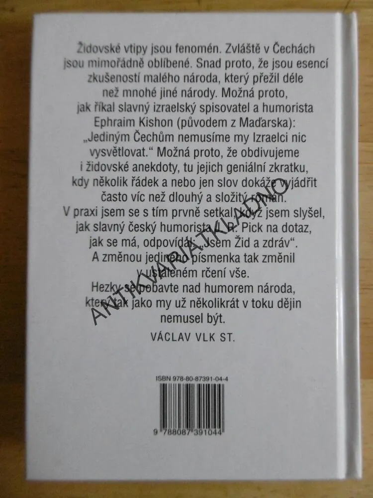 ŽIDOVSKÉ ANEKDOTY, VÁCLAV VLK ST., **an