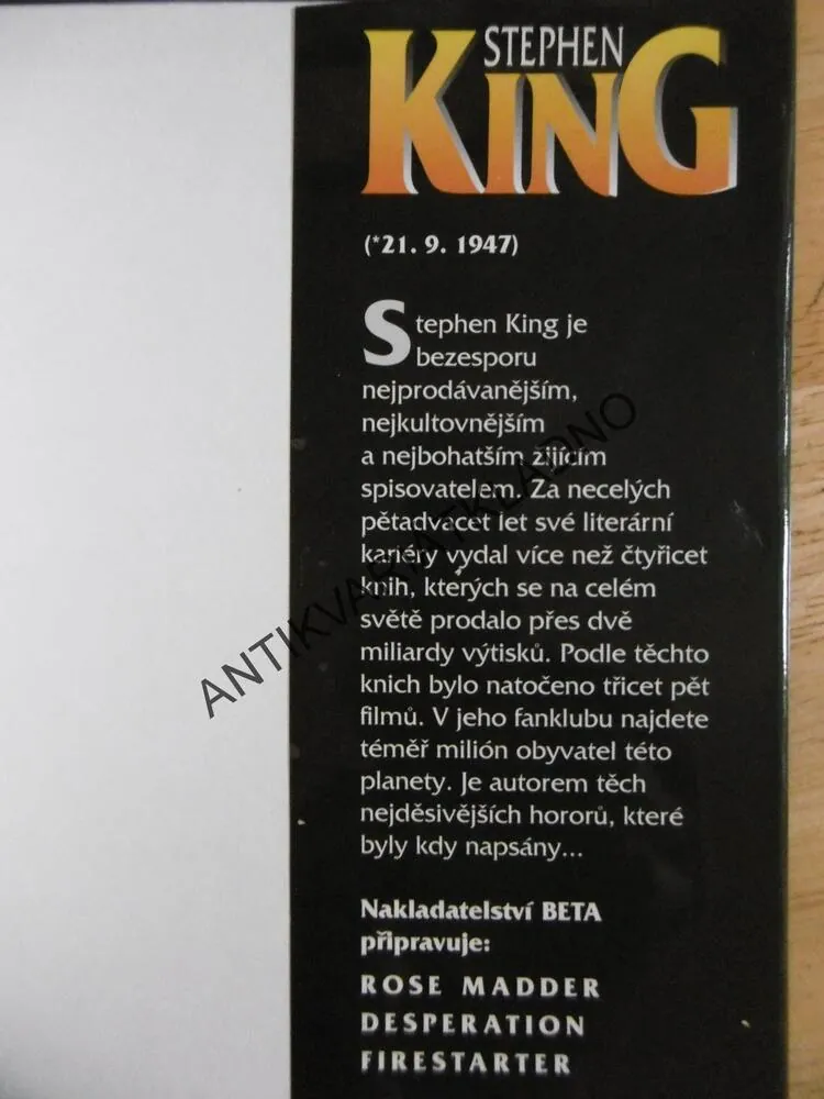 TEMNÁ PŮLE, STEPHEN KING, **an
