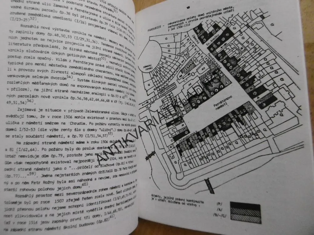NEJSTARŠÍ URBÁŘ PARDUBICKÉHP PANSTVÍ, VÝVOJ MĚSTA PARDUBICE, 1506-1516, PETR VOREL