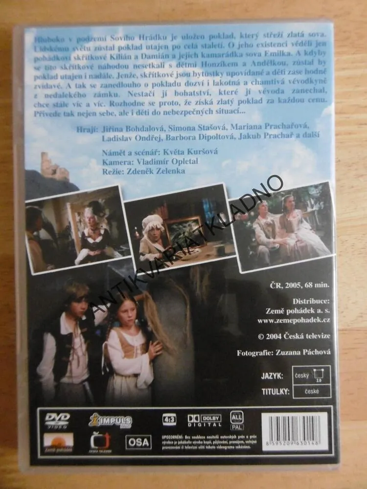 POKLAD NA SOVÍM HRÁDKU, DVD FILM 