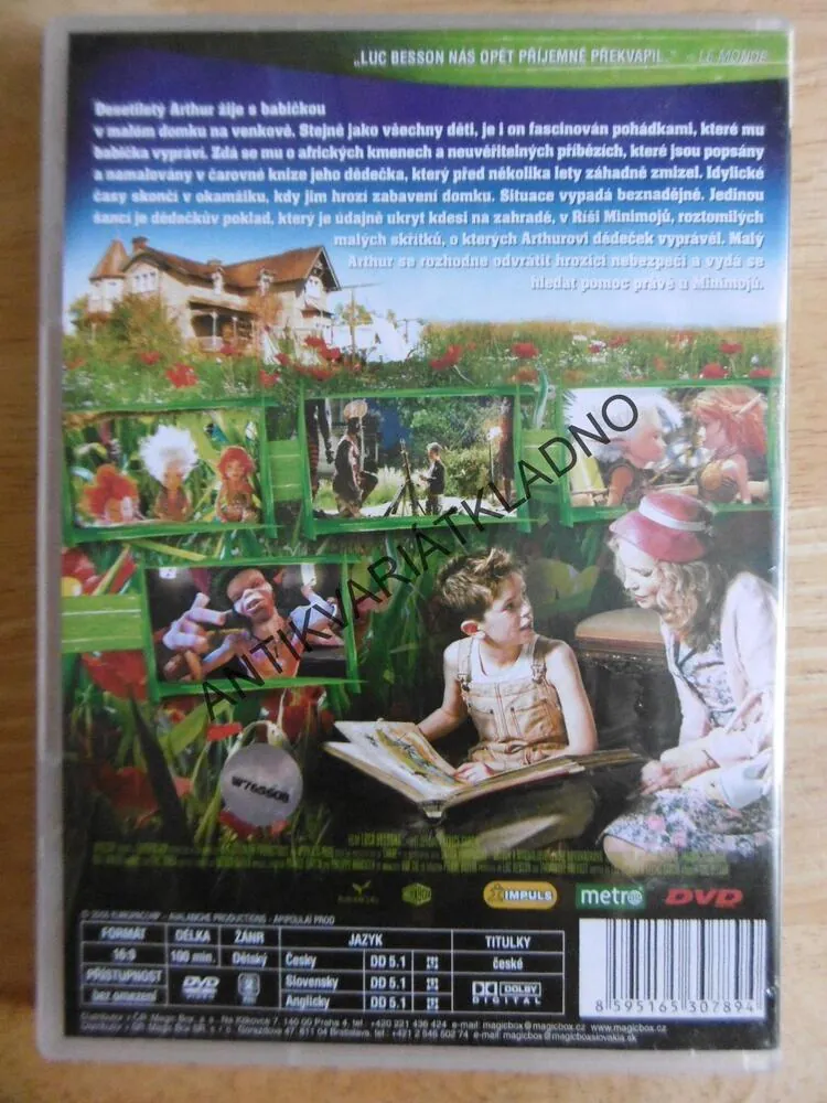 ARTHUR A MINIMOJOVÉ, DVD FILM