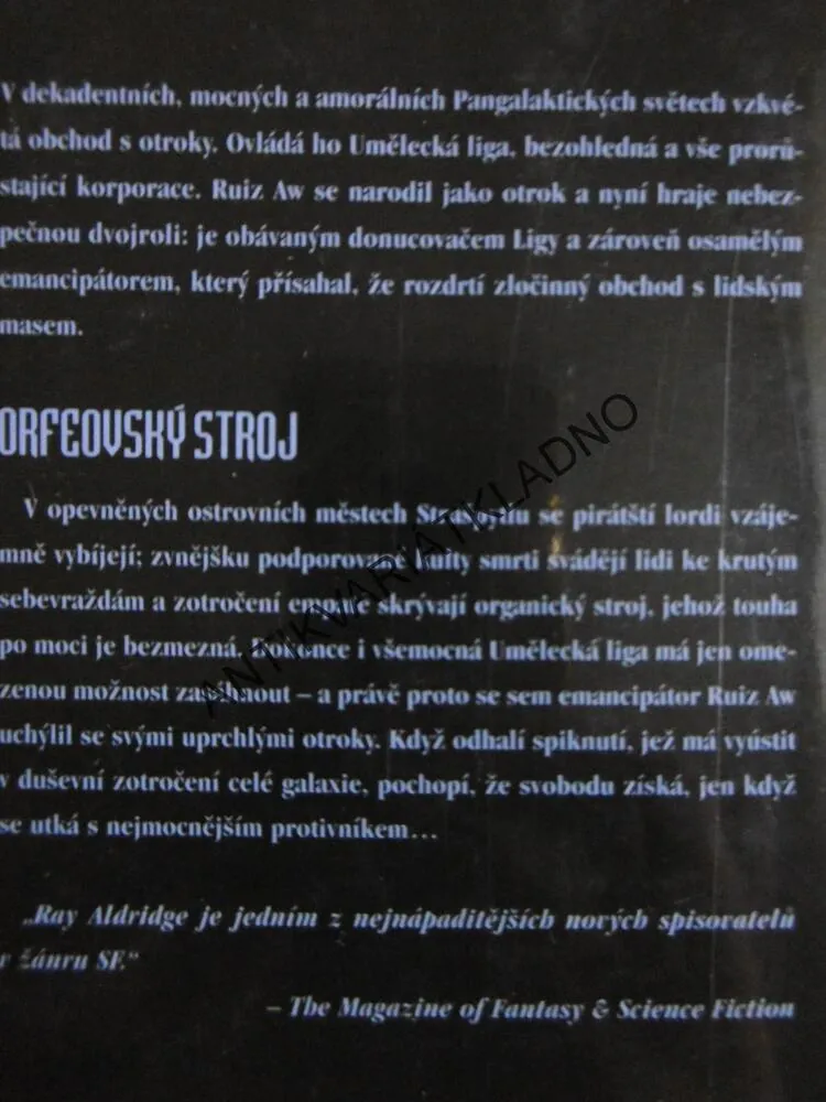 EMANCIPÁTOR 1 - 3, FARAOSKÝ KONTRAKT, VLÁDCE VŠEHO, ORFEOVSKÝ STROJ, RAY ALDRIDGE, **an