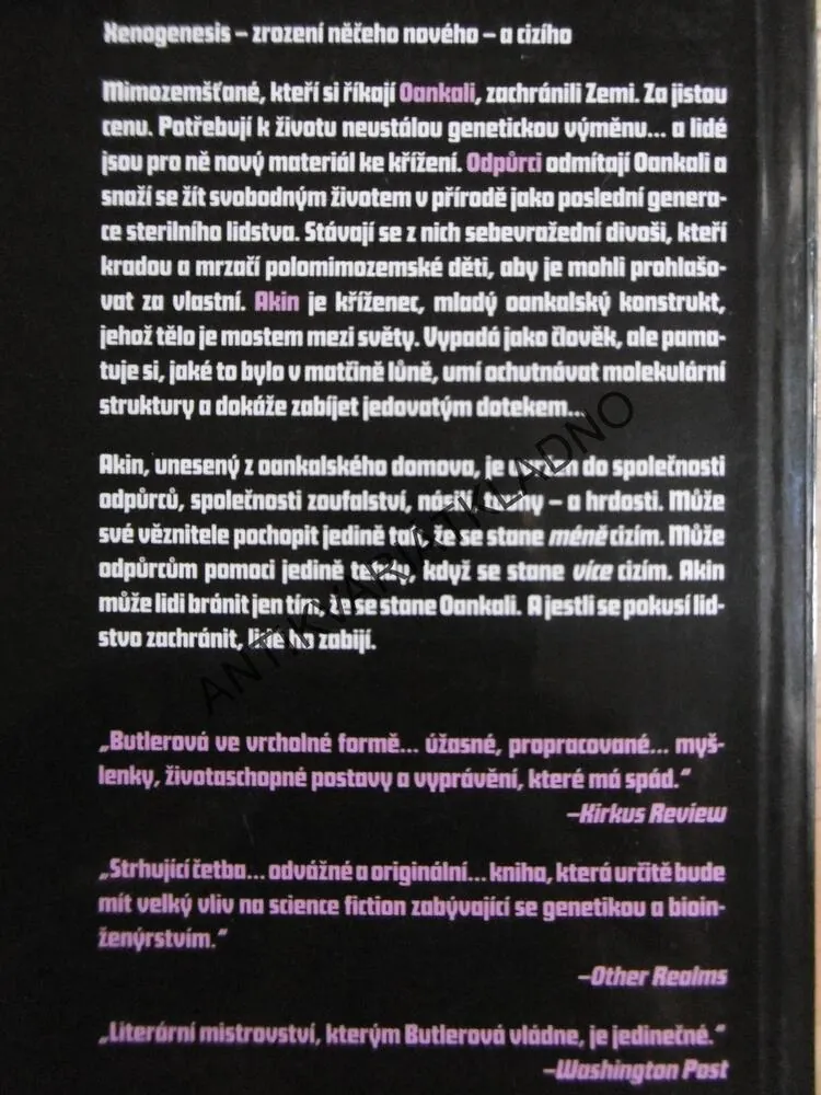XENOGENESIS 1 -2, ÚSVIT, RITUÁLY DOSPĚLOSTI, OCTAVIA E. BUTLEROVÁ, **an