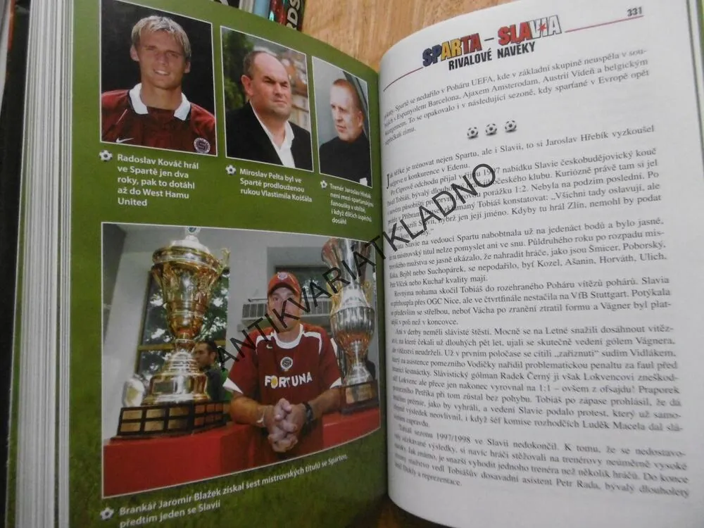 SPARTA - SLAVIA, RIVALOVÉ NAVĚKY, MILAN MACHO, **an