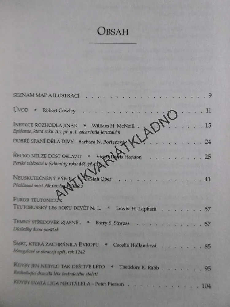 CO BY BYLO, KDYBY?, ROBERT COWLEY, **an