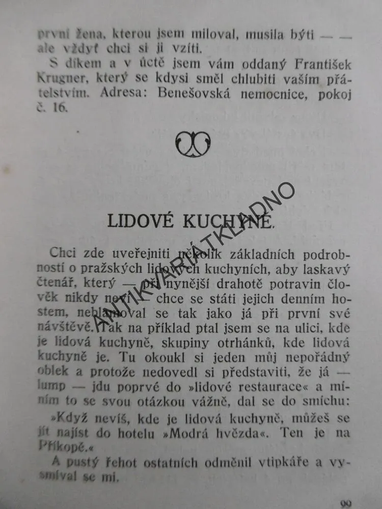 ZAPOVĚZENÉ LOKÁLY PRAŽSKÉ A JINÉ OBRÁZKY, EGON ERVIN KISCH,