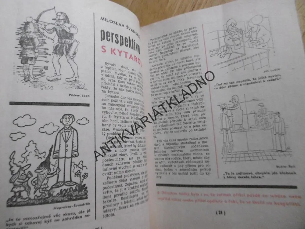HUMORISTICKÝ MINIKALENDÁŘ DIKOBRAZU, 1980