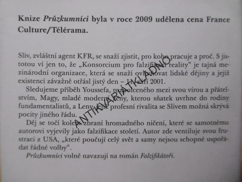 PRŮZKUMNÍCI, ANTOINE BELLO, **an