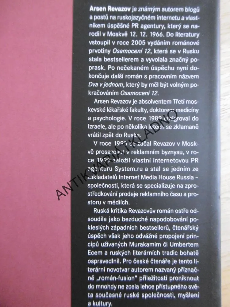 OSAMOCENÍ 12, ARSEN REVAZOV, **an