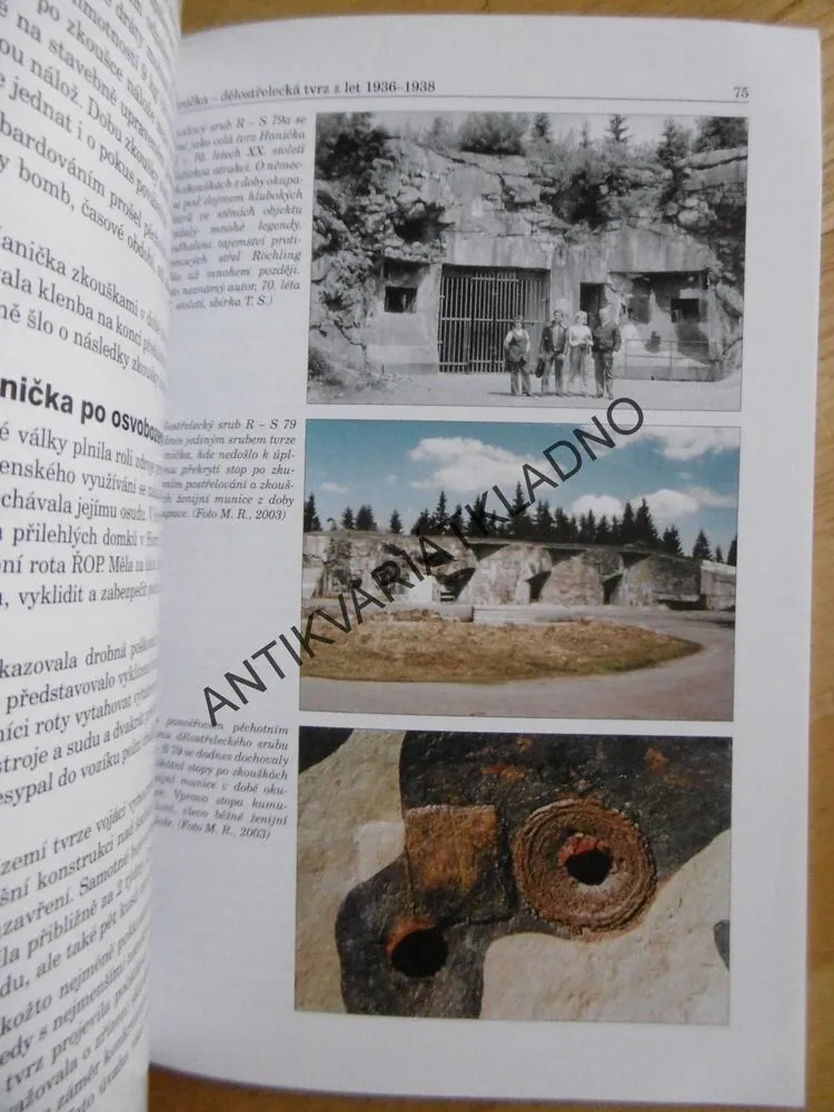 HANIČKA, DĚLOSTŘELECKÁ TVRZ Z LET 1936 - 1938, BOHUSLAV KACHLÍK, MARTIN RÁBOŇ, LUDĚK VÁVRA, **an