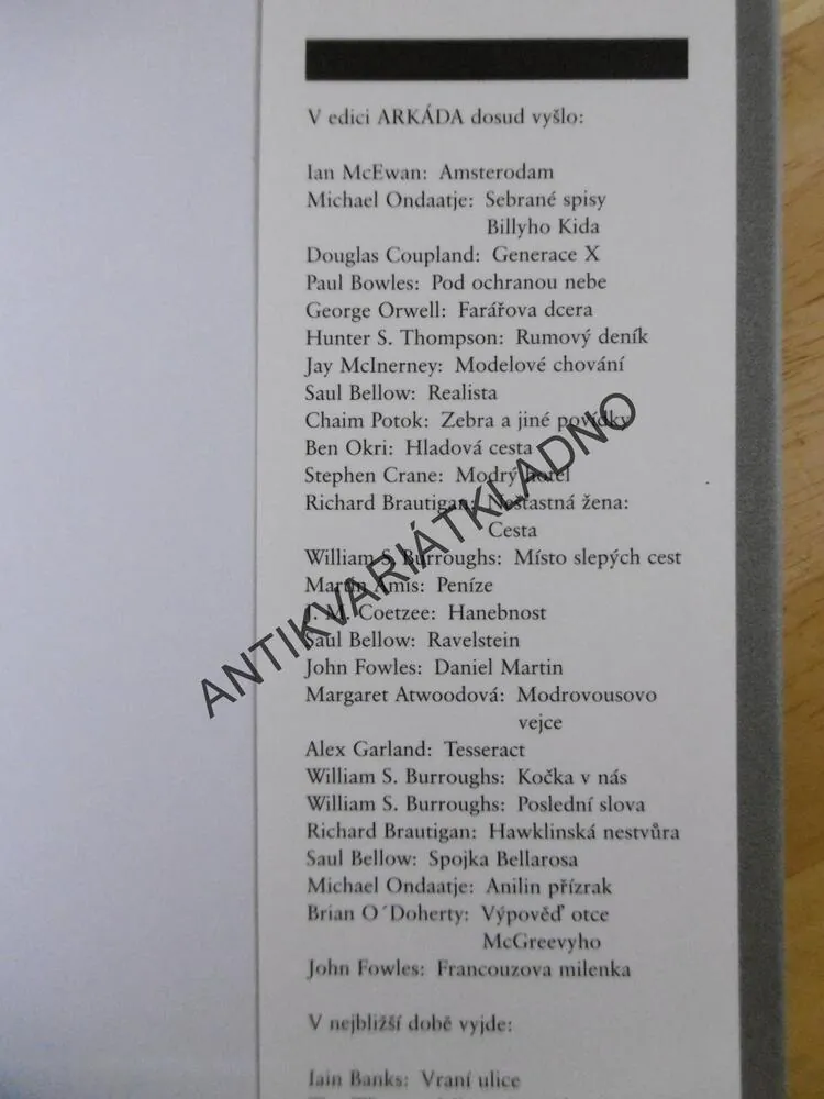 FRANCOUZOVA MILENKA, JOHN FOWLES, **an