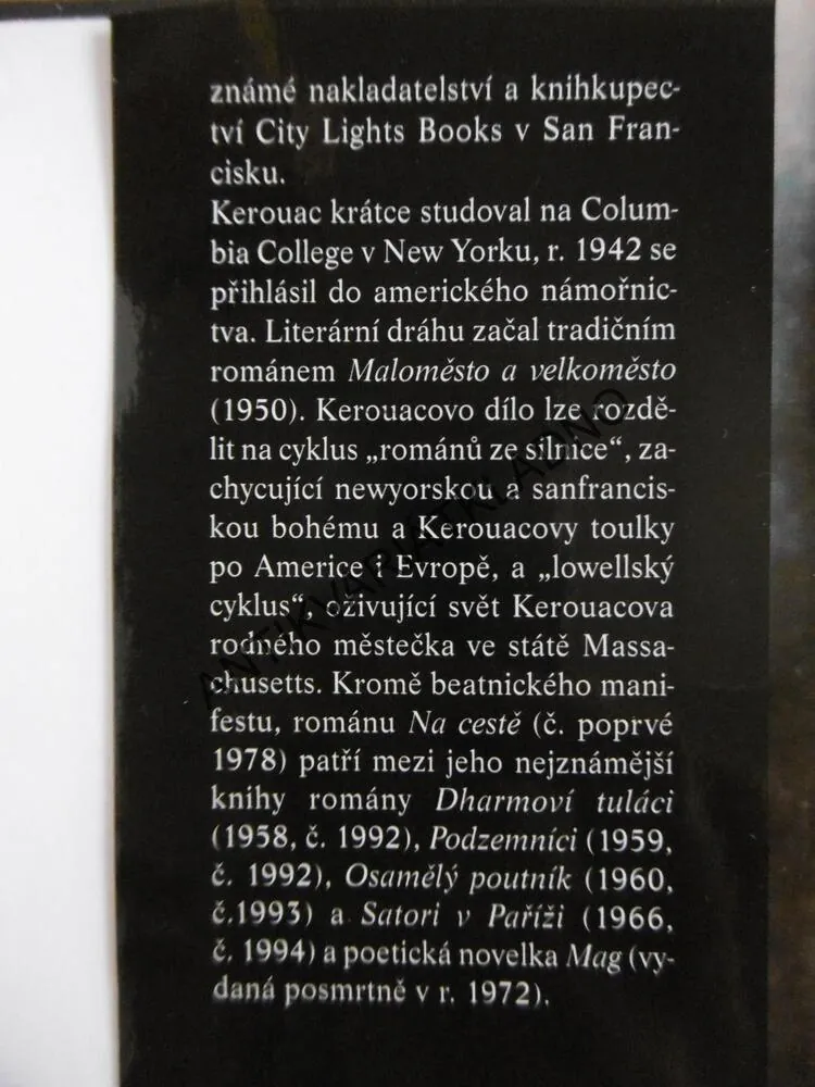 NA CESTĚ, JACK KEROUAC, **an