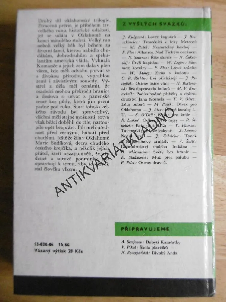 KOD 134 - ZTRACENÁ PRÉRIE, MIRKO PAŠEK, URBAN, **an