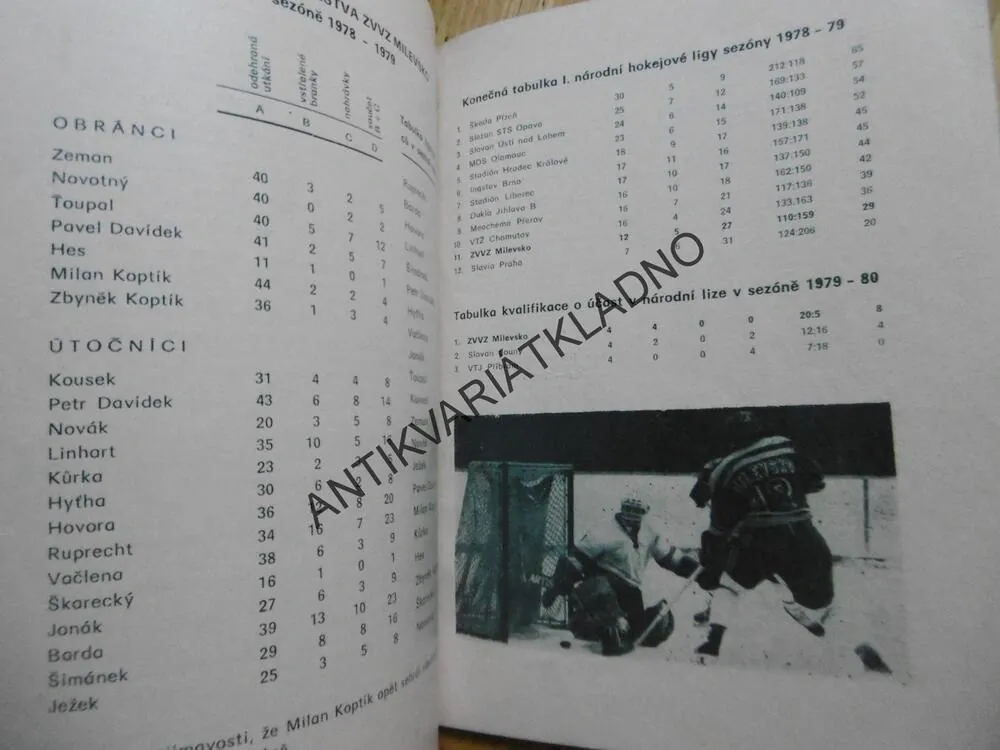 TJ ZVZ MILEVSKO 1979-80, LEDNÍ HOKEJ