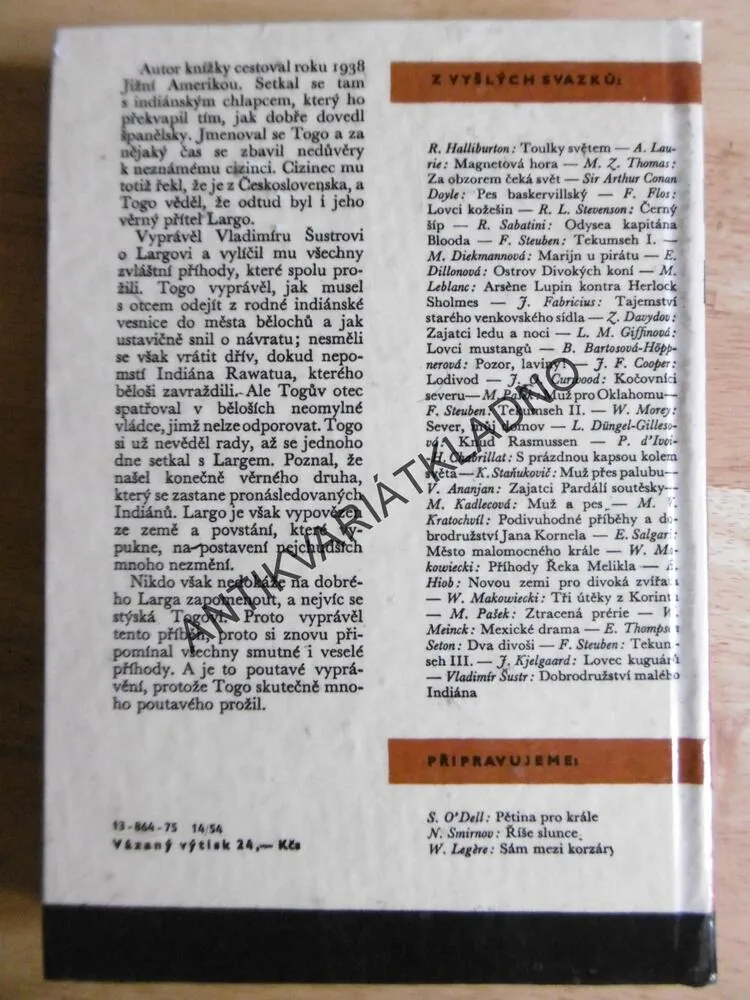 KOD 137 - DOBRODRUŽSTVÍ MALÉHO INDIÁNA, VLADIMÍR ŠUSTR, JUNEK, **an