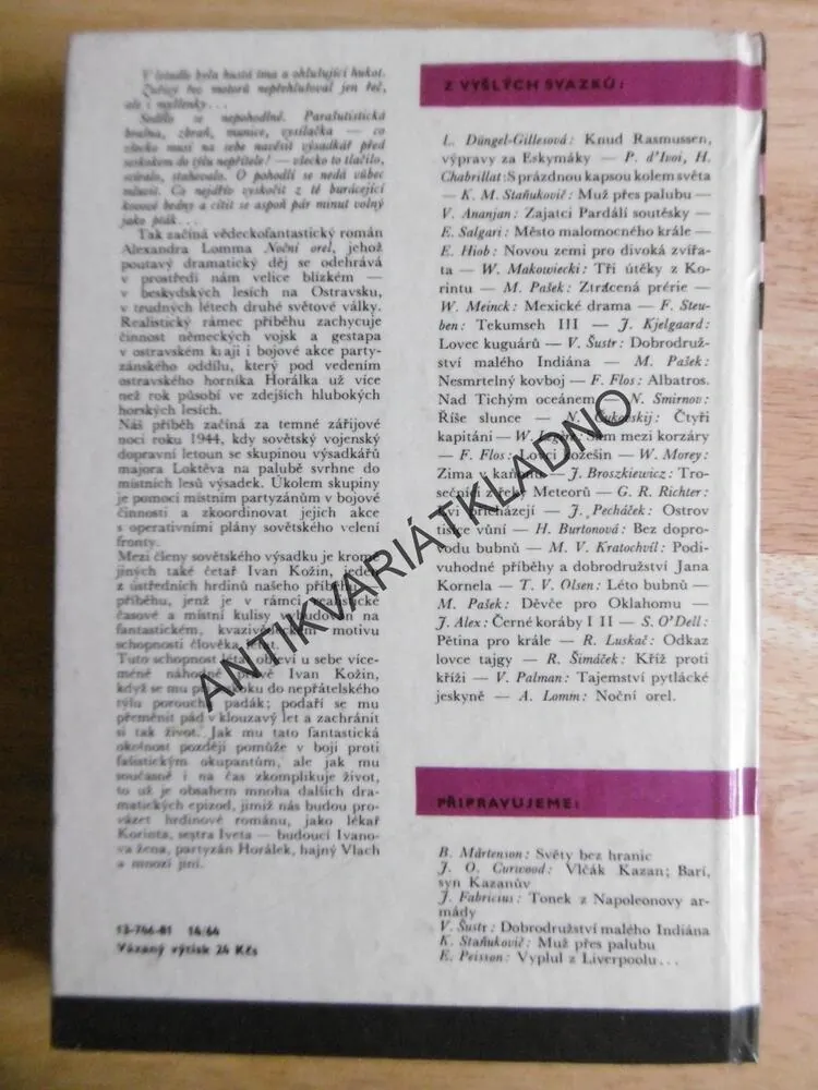 KOD 156 - NOČNÍ OREL, ALEXANDR LOMM, ZDENĚK FILIP, **an