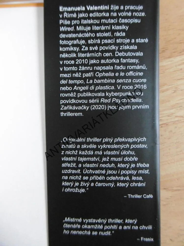 ZAŘÍKÁVAČKY, EMANUELA VALENTINI, **an