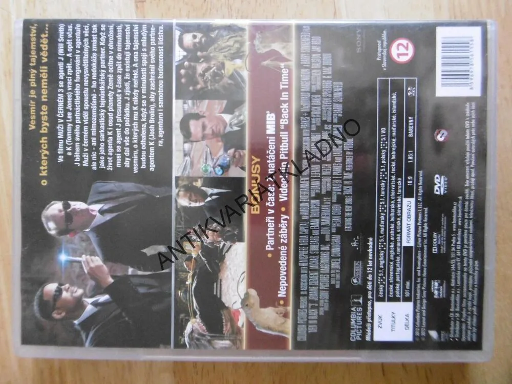 MUŽI V ČERNÉM III, DVD FILM
