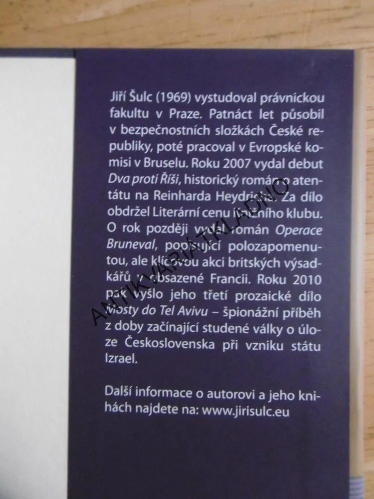 OPERACE STONEWALL, JIŘÍ ŠULC, **an
