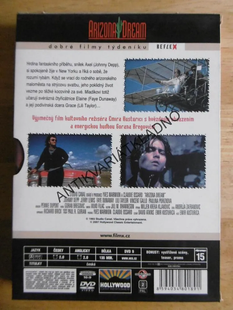 O TOM SE MU ANI NESNILO..., JOHNNY DEPP, DVD FILM
