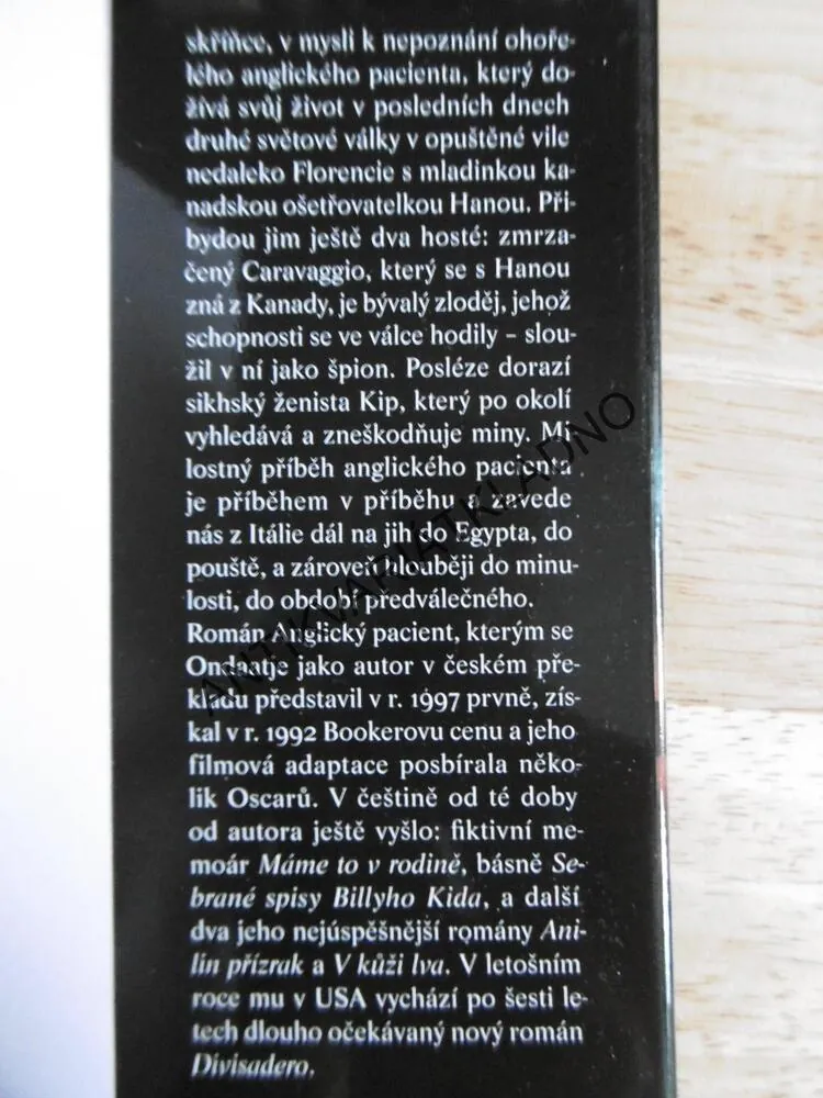 ANGLICKÝ PACIENT, MICHAEL ONDAATJE