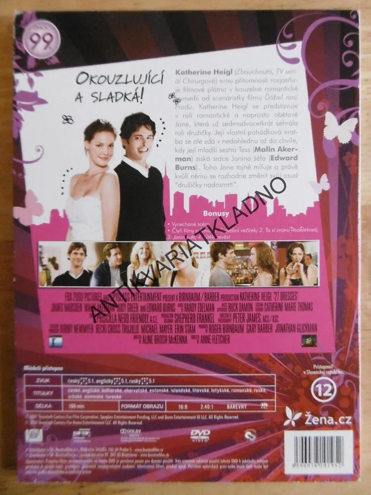 27 ŠATŮ, DVD FILM