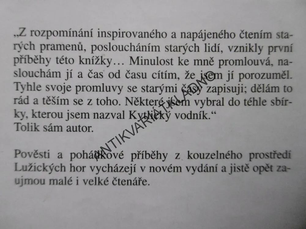 KYTLICKÝ VODNÍK, JAN RYSKA, **an