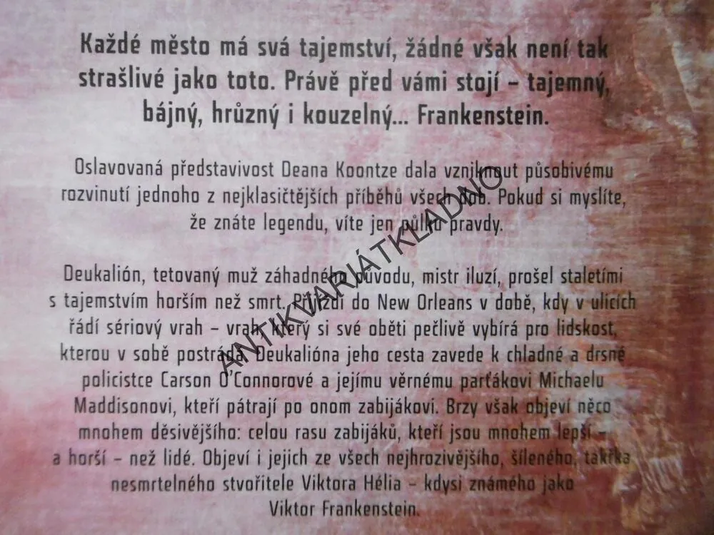 FRANKENSTEIN, NEVDĚČNÝ SYN, DEAN KOONTZ, **an