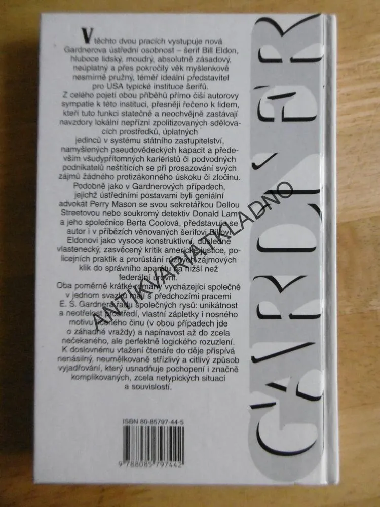 ZÁHADA MRTVÉ BLONDÝNKY, ZÁHADA HLADOVÉHO KONĚ, ERLE STANLEY GARDNER, **an
