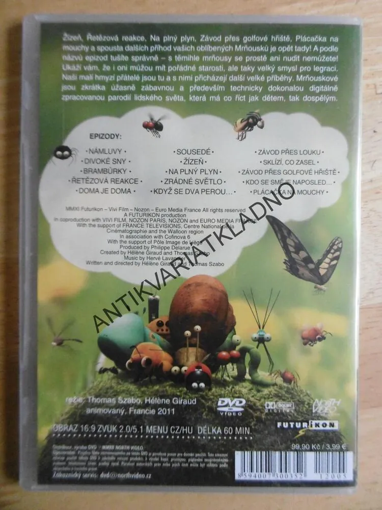 MRŇOUSKOVÉ, ZE SOUKROMÉHO ŽIVOTA HMYZU, DVD FILM