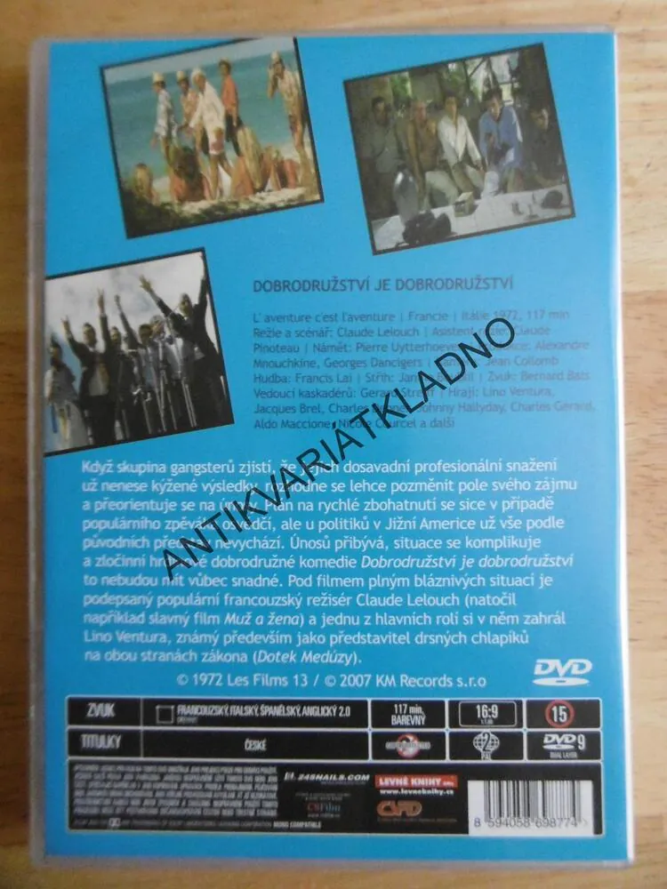 DOBRODRUŽSTVÍ JE DOBRODRUŽSTVÍ, DVD FILM,