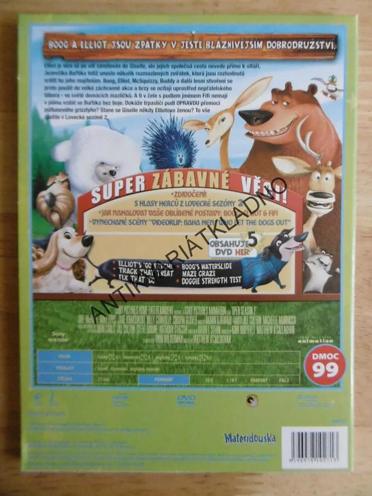 LOVECKÁ SEZÓNA,2., ANIMOVANÝ DVD FILM,